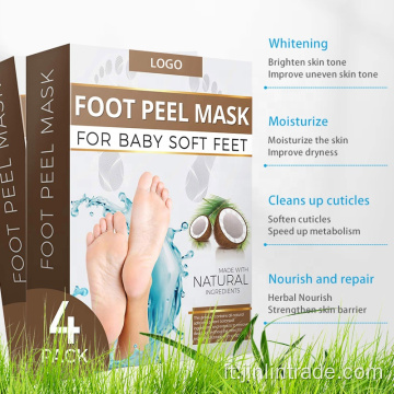 Esfoliazione Levigatura liscia Prevenire la secchezza della maschera del piede spa